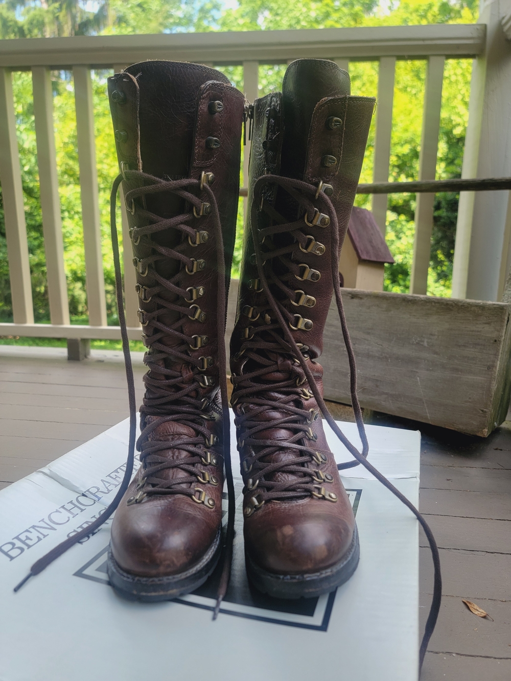Frye Rogan Tall Women's Brown Lace Up Bohobocentric Leather Boots Sz 7